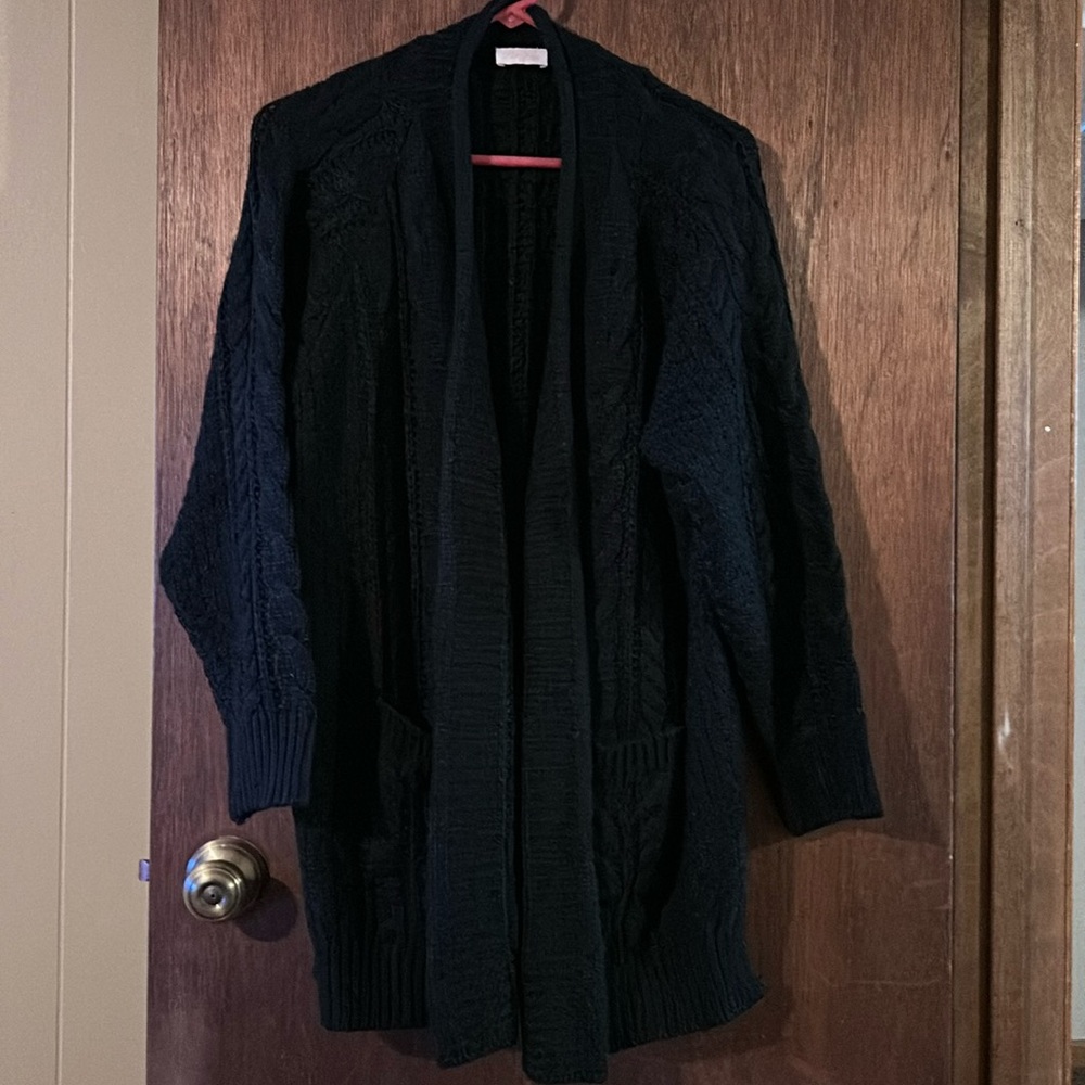 Pink Lily sweet nothings chunky cableknit cardigan